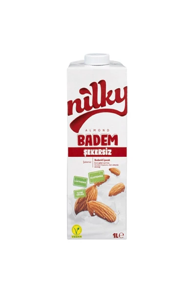 NİLKY Nilky Şekersiz Badem Sütü 1lt