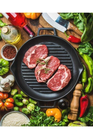 Lava YUVARLAK IZGARA TAVA ÇAP 30 CM CAM KAPAK.LVECOGT30T5K3 ürün görseli 1