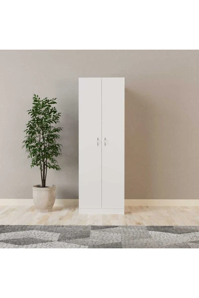 Tdesigno Altın Giyinme Dolabı - Çok Amaçlı Dolap - Gardırop 60 Cm-2 Kapaklı - Resim 2