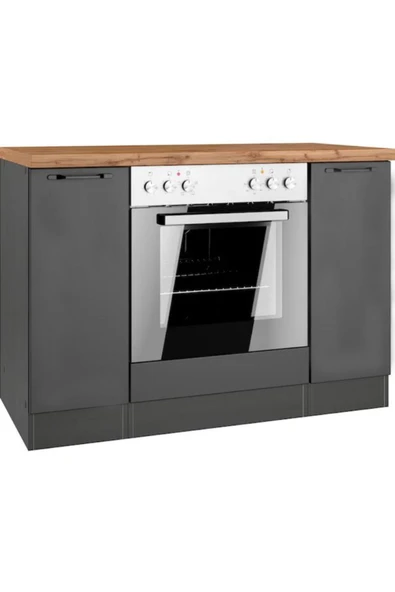 Tdesigno Misya Ankastre Fırın Dolabı-Mutfak Dolabı-Çok Amaçlı Dolap-2 Kapaklı - Resim 2