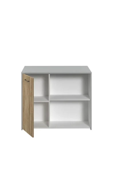 Tdesigno Karya Mutfak Adası -Alt Modül-1 Kapaklı- 100 cm Beyaz -Tezgah Dahil - 7