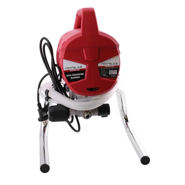 Profesyonel Elektrikli 1010 W Havasız Boya Püskürtme Makinesi Tabancalı Boyama Uçlu 515 Meme Ölçüsü - 5