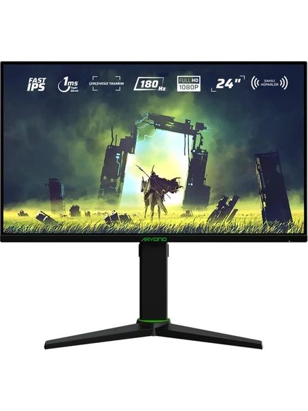Monster Aryond A24 V2 24" 180Hz Fhd 1 Ms HDR10 300 Nit G-Sync Freesync Pivot Fast IPS Oyuncu Monitörü - 3