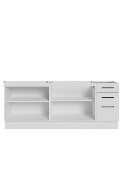 Tdesigno Roma Mutfak 4 Kapaklı-3 Çekmeceli Alt Modül -200 cm - TEZGAH DAHİL DEĞİL - Resim 3