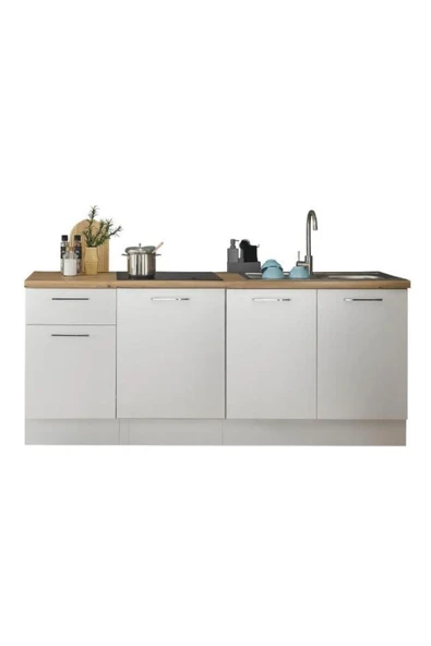 Tdesigno Agora Mutfak 4 Kapaklı-1 Çekmeceli Alt Modül -180 cm - Tezgah Dahil ürün görseli