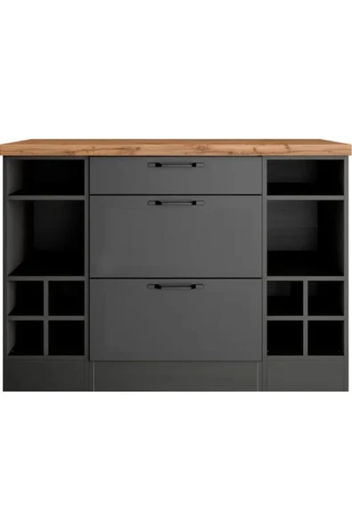 Tdesigno İyonya 3 Çekmeceli -Mutfak Dolabı-Çok Amaçlı Dolap-Alt Modül-120cm ürün görseli