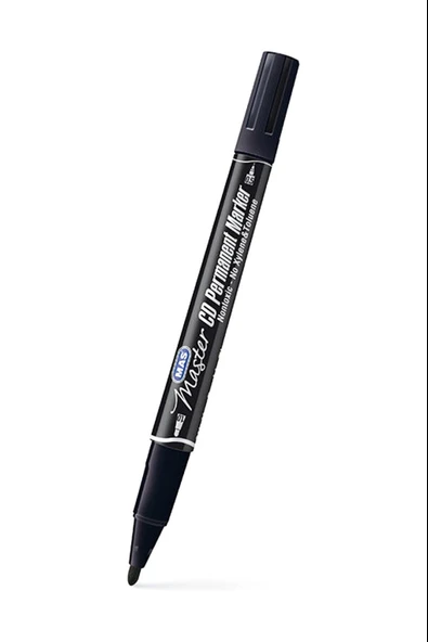 Mas Master Permanent Siyah Cd Kalemi Çift Uçlu 12 Adet/1 Kutu  (6414) - 2