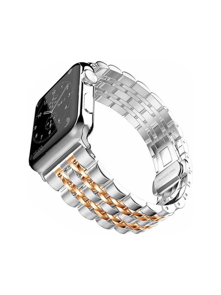 ZORE Watch 38MM Uyumlu Krd-14 Metal Kordon Zore - Rose GOLD-8682314021548-TCHS38883 ürün görseli