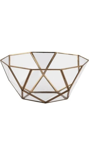 Altın Cam Kase (32 x 14 Cm) ürün görseli 1