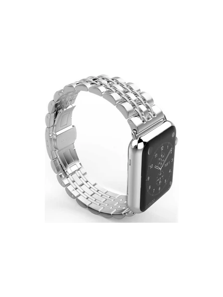 ZORE Watch 42MM Uyumlu Krd-14 Metal Kordon Zore - GÜMÜŞ - Resim 3