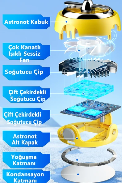 QASUL Sevimli Mobil Oyunlar İçin Telefon Soğutma Fanı iOS Android Uyumlu Sessiz ve Güçlü Soğutma - 4