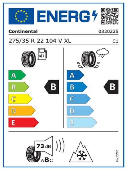 Contınental 275/35R22 104V XL FR WinterContact 8 S Oto Kış Lastiği (Üretim Yılı: 2024) - 2