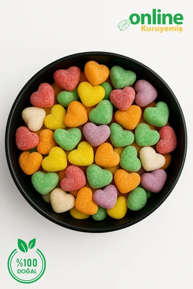 Online Kuruyemiş Jöle Lokum Kalpli 500 gr ürün görseli