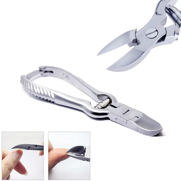 Mecno Beauty MB-TIM-001 Paslanmaz Çelik Kilit Mekanizmalı Tırnak Kesici- Metalik Gri - 2