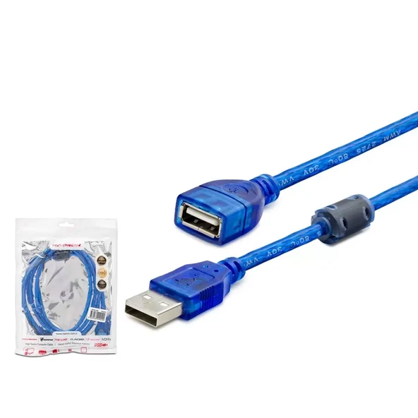 Hadron Hdx7535 Usb To Usb F Kablo 3M Mavi Transparent