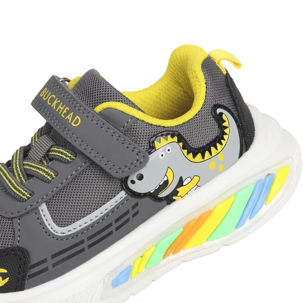 Buckhead 3043 Erkek Çocuk Dinazor Figürlü Işıklı Günlük Spor Ayakkabı - 11