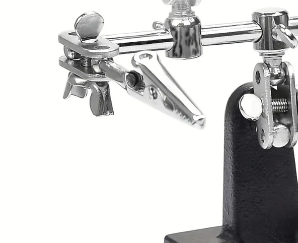 WellHise WH-805 Lehim Yardımcı Standı – Büyüteçli Üçüncü El Aparatı - 4