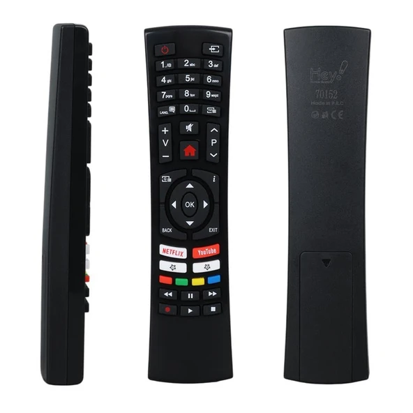 Vestel Netflix Youtube Tuşlu Yazısız Lcd Led TV Kumanda ürün görseli