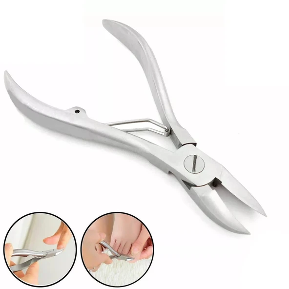 Mecno Beauty MB-TIM-003 Keskin Kenarlı Tek Yaylı Profesyonel Paslanmaz Çelik Tırnak Kesici - 5