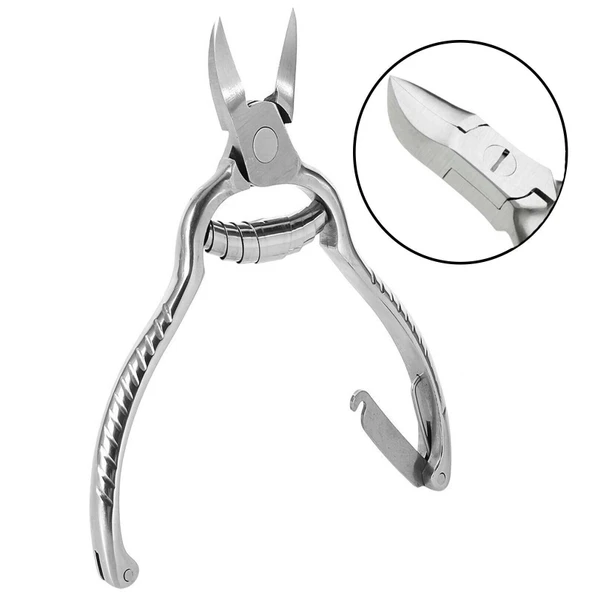 Mecno Beauty MB-TIM-001 Paslanmaz Çelik Kilit Mekanizmalı Tırnak Kesici- Metalik Gri - 4