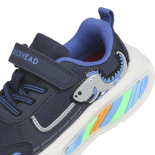Buckhead 3043 Erkek Çocuk Dinazor Figürlü Işıklı Günlük Spor Ayakkabı - 5