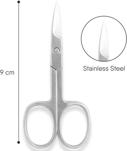 Mecno Beauty MB-TIM-004 Paslanmaz Çelik Profesyonel Tırnak Eti Makası- Metalik Gri - 2