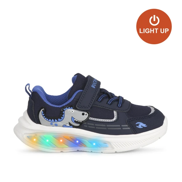 Buckhead 3043 Erkek Çocuk Dinazor Figürlü Işıklı Günlük Spor Ayakkabı