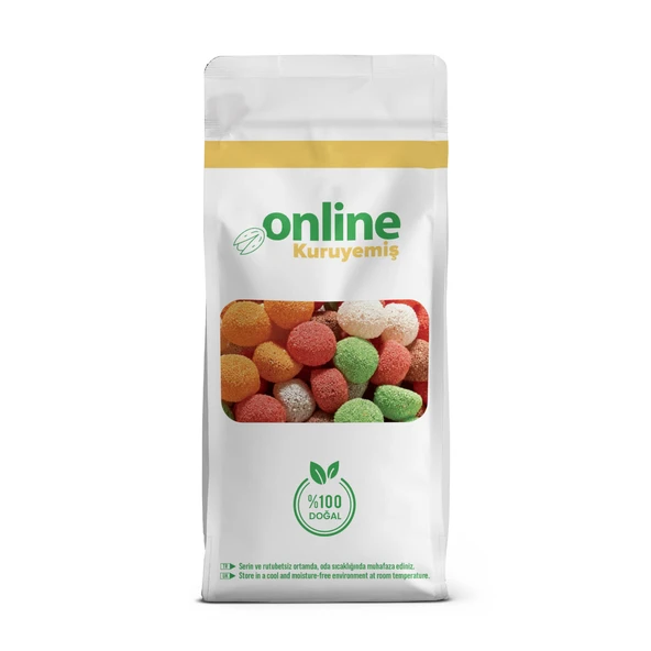 Online Kuruyemiş Jöle Lokum Yuvarlak 500 gr - Resim 3