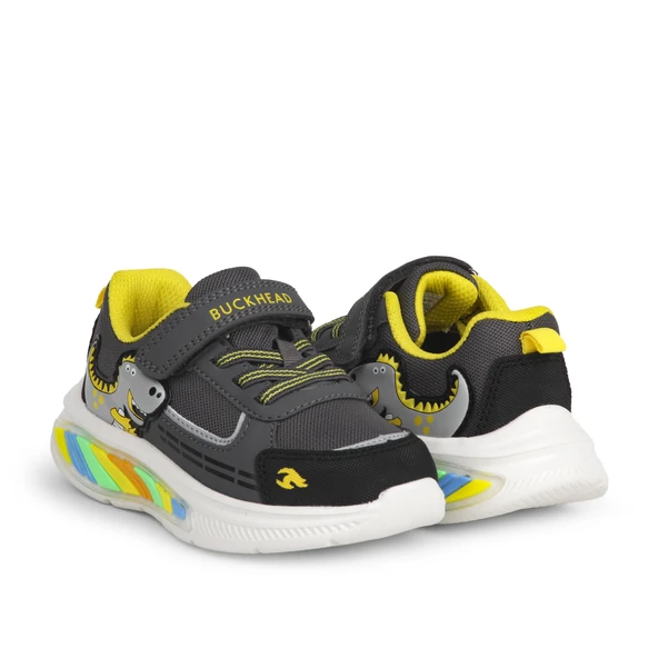 Buckhead 3043 Erkek Çocuk Dinazor Figürlü Işıklı Günlük Spor Ayakkabı - 10