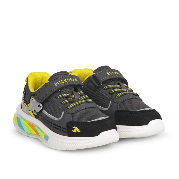 Buckhead 3043 Erkek Çocuk Dinazor Figürlü Işıklı Günlük Spor Ayakkabı - 12