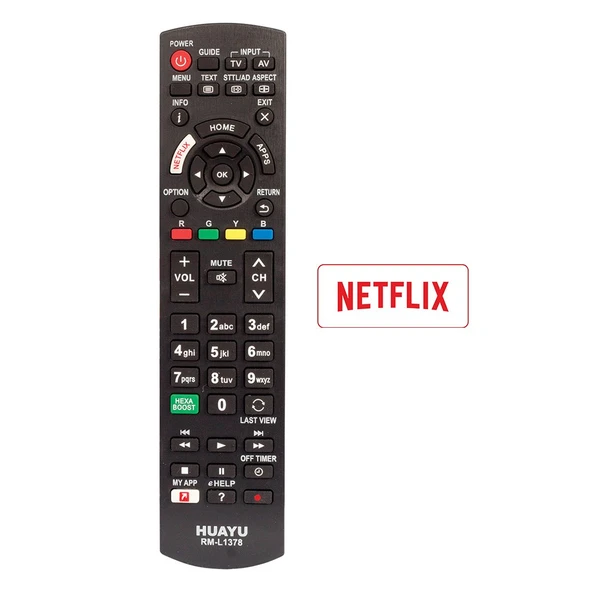 Panasonic RM-L1378 Netflix Universal Lcd Led Tv Kumandası - 1