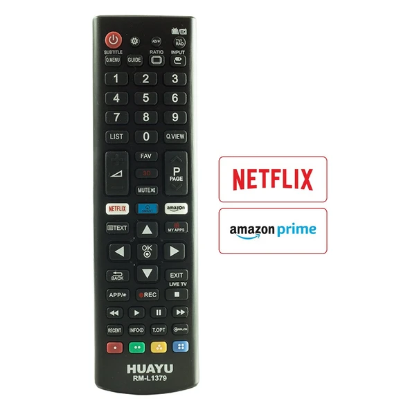 LG RM-L1379 3D Netflix-Amazon-Smart Tuşlu Lcd Led Tv Kumanda ürün görseli 1