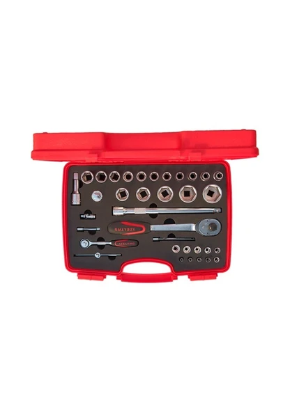 İzeltaş 1/4" - 1/2" Altı Köşe Lokma Anahtar Takımı 35 Parça 1113001038 ürün görseli