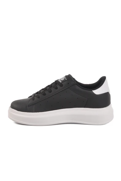 Aspor Siyah Beyaz Bağcıklı Kadın Sneaker - 2