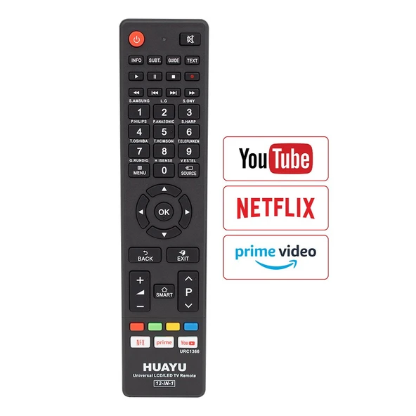 Huayu URC1366 12in1 Universal Akıllı Kumanda - 1