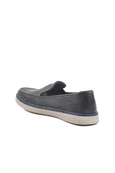 Aspor Lacivert Hakiki Deri Erkek Casual Ayakkabı - 4