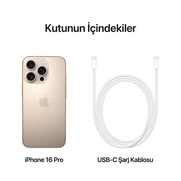 Apple iPhone 16 Pro 256GB Çöl Titanyum - 6