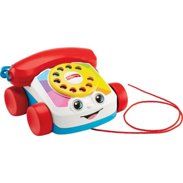 Fisher Price Eğitici Geveze Telefon, Sürüklenebilir, Klasik, Çevirmeli Oyun Telefonu Fgw66