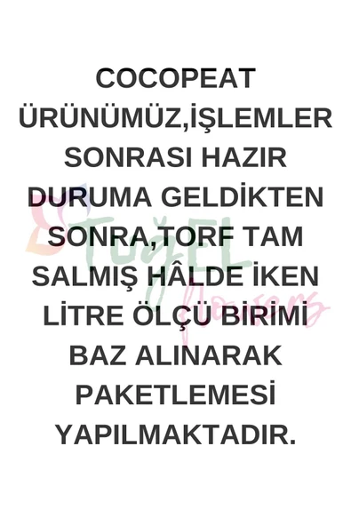 Cocopeat (KATKISIZ VE ELENMİŞ) Hindistan Cevizi Kabuğu Torfu (3 LİTRE) - 3