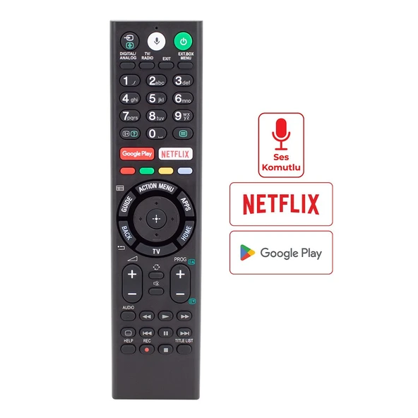 Sony RMF-TX310E Ses Komutlu Lcd Led Tv Kumanda ürün görseli
