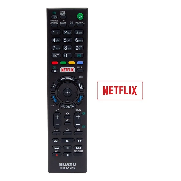 Sony RM-L1275 Netflix Tuşlu Lcd Led Tv Kumandası ürün görseli
