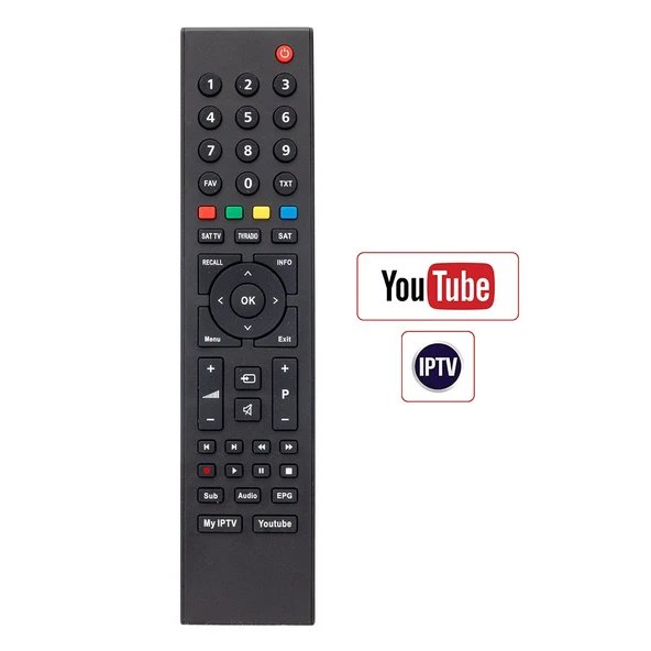 Botech Lcd Led MYIPTV Youtube Tuşlu Tv Kumandası ürün görseli 1