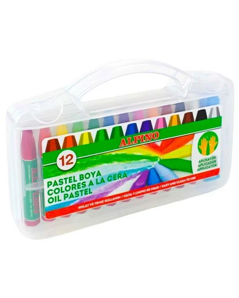 Alpino Çantalı Yağlı Pastel Boya 12li DC008296