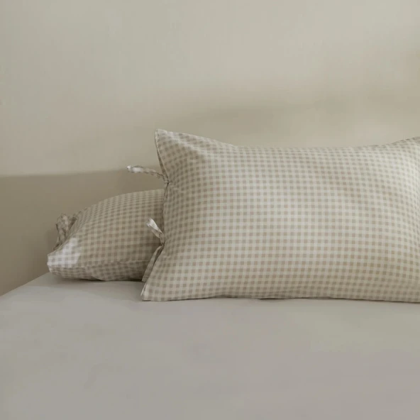 Karaca Home Buona 2'li Yastık Kılıfı Bej ürün görseli 1