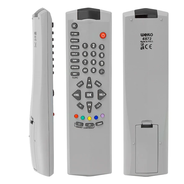 Arçelik-Beko 14.1 Şase Ok'li Beyaz TV Kumandası - 1