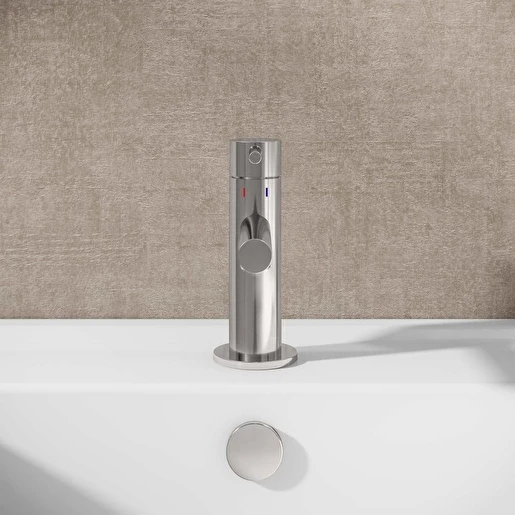 VitrA Origin A42555 Lavabo Bataryası, Kısa, Krom - Resim 4