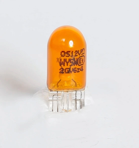 2 Adet T10 Dipsiz Ampul Turuncu 12v 5w - 1