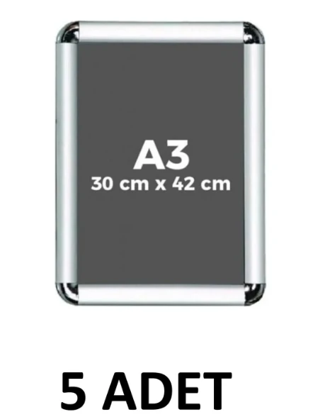 Kraf -5 Adet- A3 Eko Plastik Rondo Çerçeve 42X30 cm
