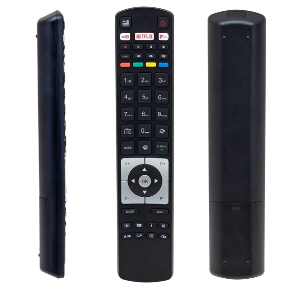 Vestel RC 5118F Black FPlay Lcd Led Tv Kumanda - Resim 2