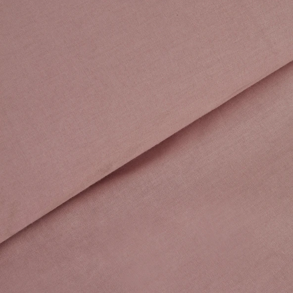 Karaca Home Pure Ruffle %100 Pamuk Çift Kişilik Nevresim Takımı Pudra - Resim 6